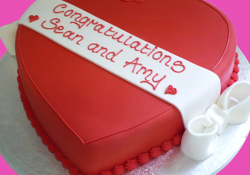 A cake with a 'Heart' theme